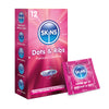 Skins Dots & Ribs premium condoms packaging on a white background