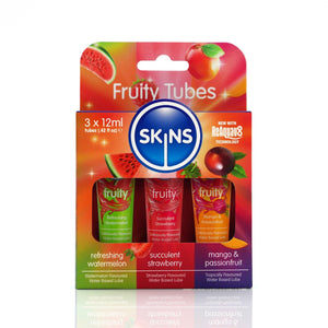 Skins 12ml Sampler Tubes - Fruity Lubes 3 Pack - Skins Sexual Health