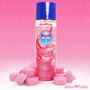 Skins Bubblegum Water Based Lubricant 4.4 fl oz (130ml) - Skins Sexual Health
