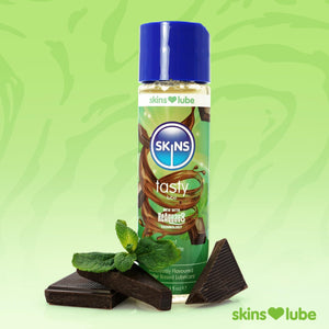 Skins Mint Chocolate Water Based Lubricant 4.4 fl oz (130ml) - Skins Sexual Health