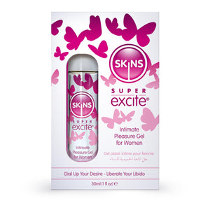 Skins Super Excite Intimate Pleasure Gel for Women 30ml - Skins Sexual Health