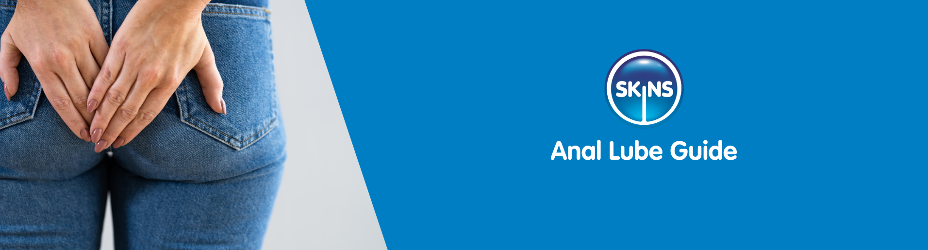 Woman holding her buttocks