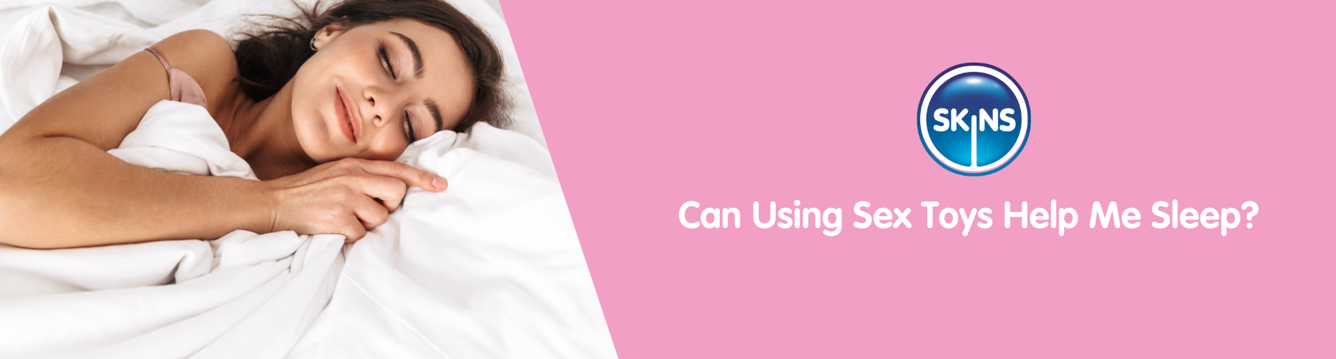 a woman smiling while sleeping