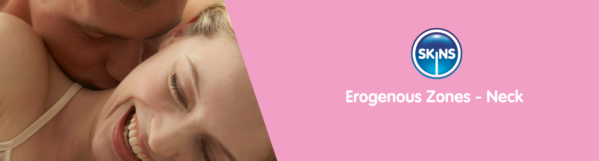 A man kissing his partners neck