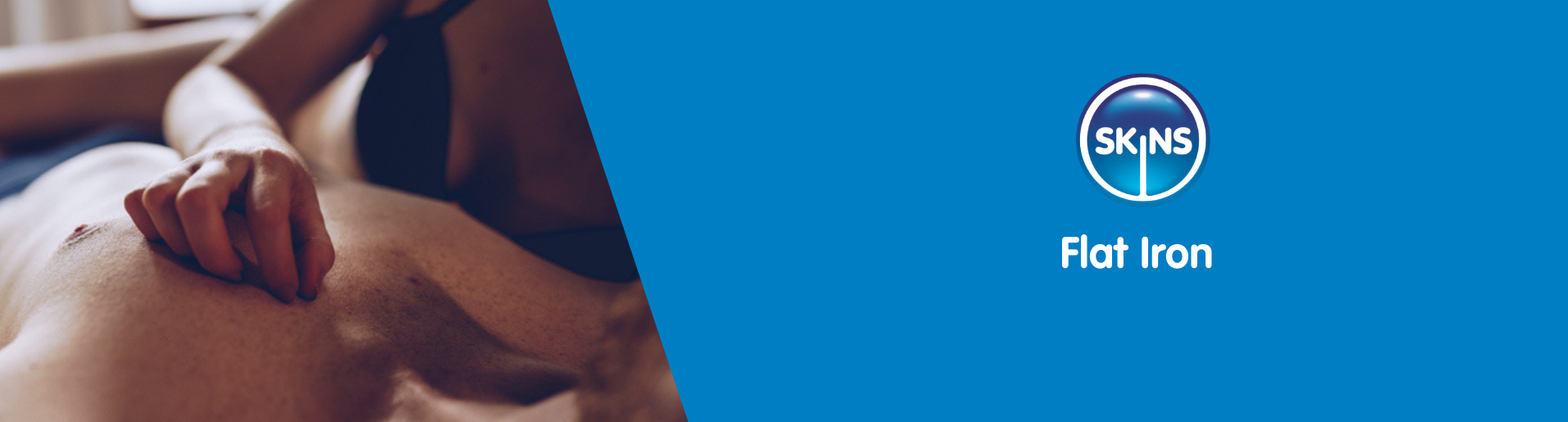 couple cuddling in bed before starting flat iron sex position