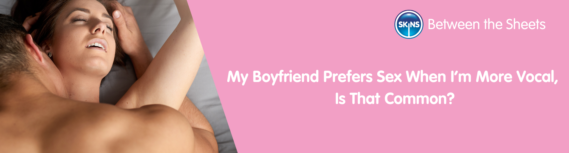 A man and woman are having sex, with the woman visibly having an orgasm