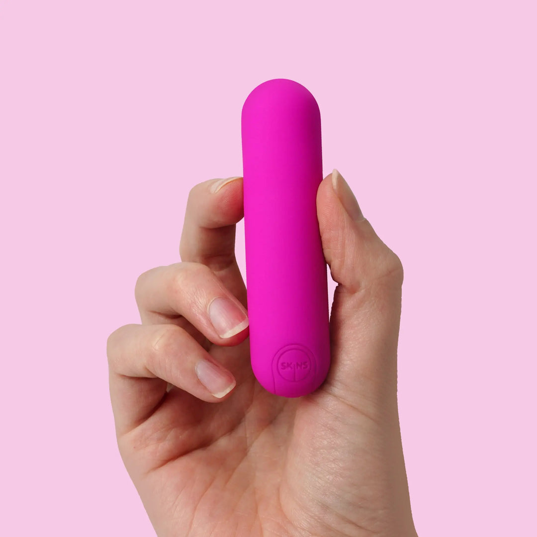 Skins Super Excite Rechargeable Pink Bullet Skins Sexual Health