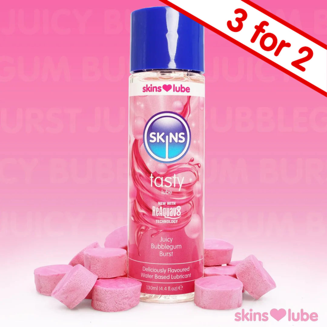 Skins Bubblegum Flavoured Water Based Lubricant