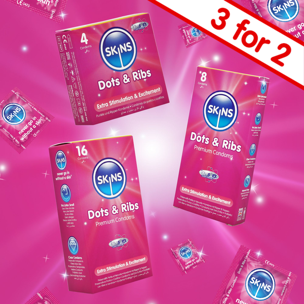 Ribbed and Dotted Condoms
