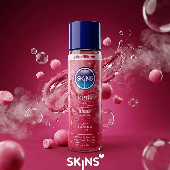 Skins Bubblegum Flavoured Water Based Lubricant