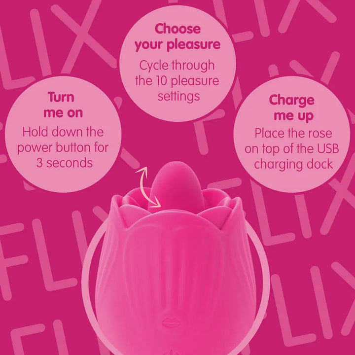 Skins Flix rose toy infographic