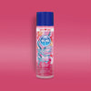 Skins birthday cake lube bottle with colourful design on a pink background
