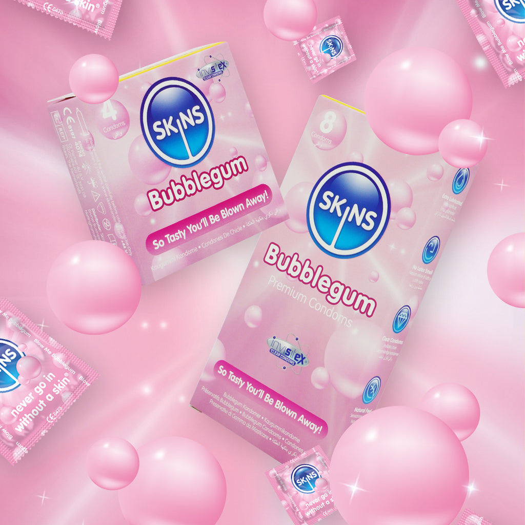Skins Condoms - Bubblegum Flavoured Condoms