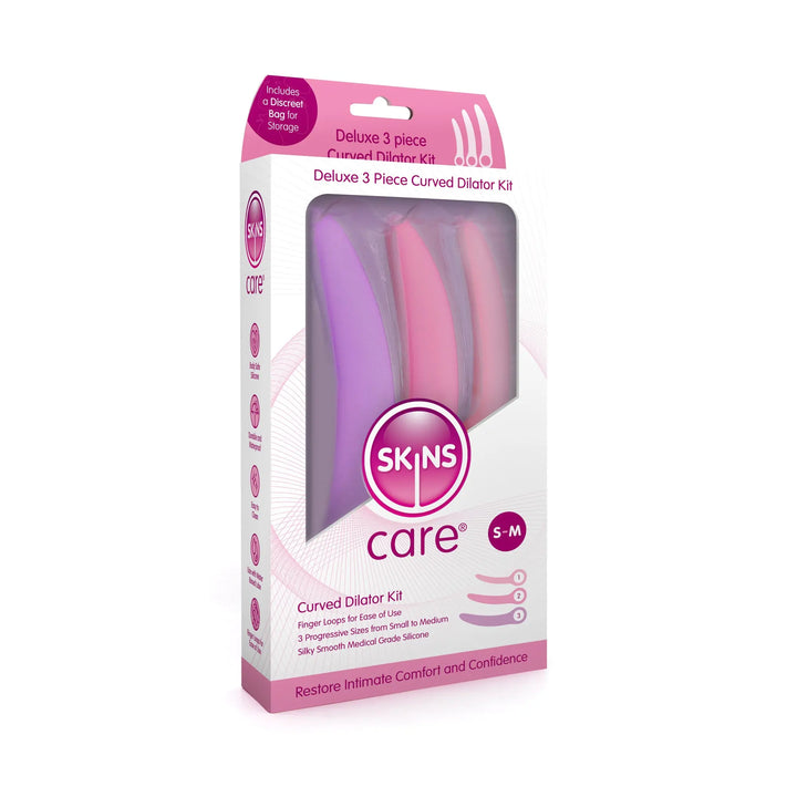 Skins Care 3-Piece Curved Dilator Kit (Sizes S-M) Skins Sexual Health