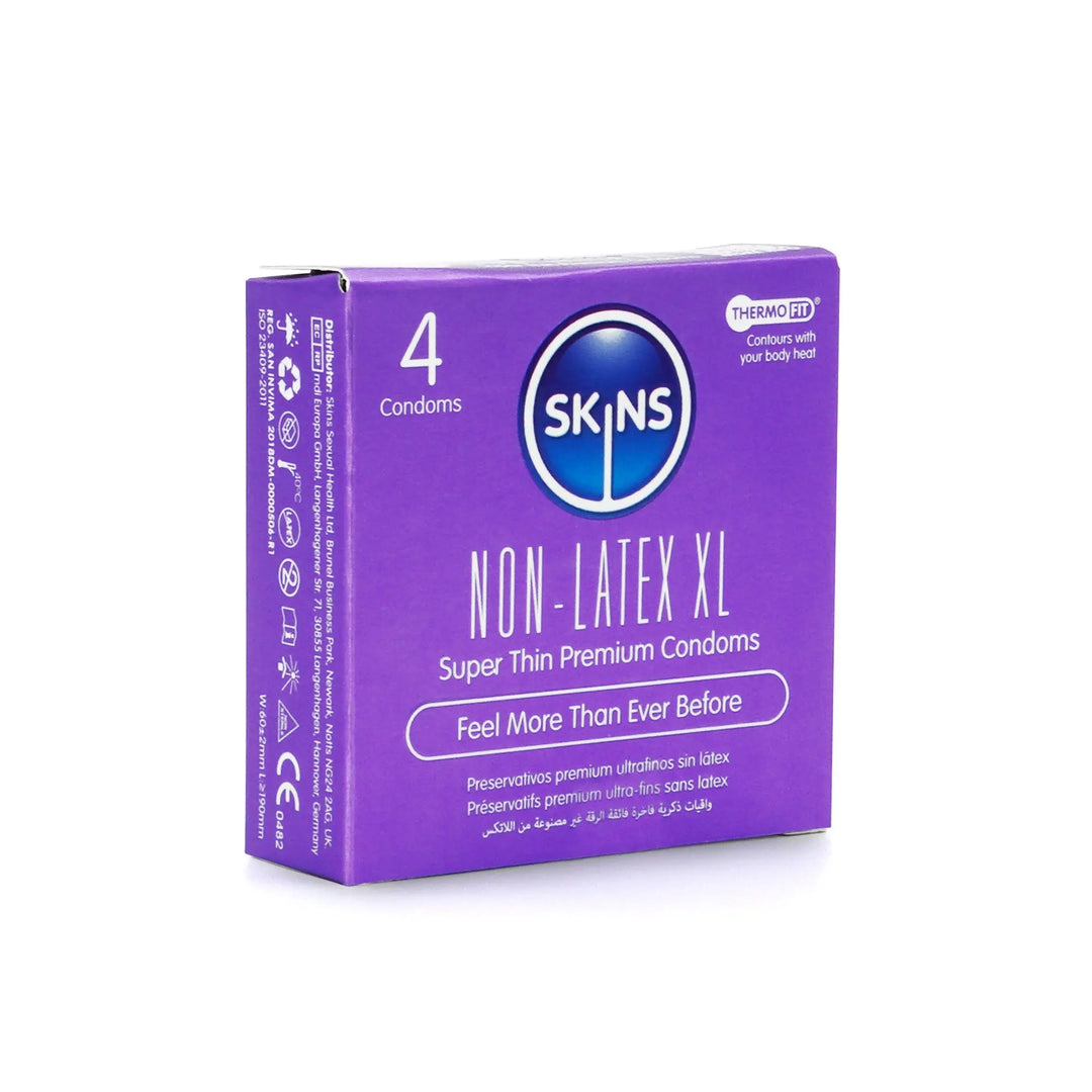 Non-Latex XL Condoms Skins Sexual Health