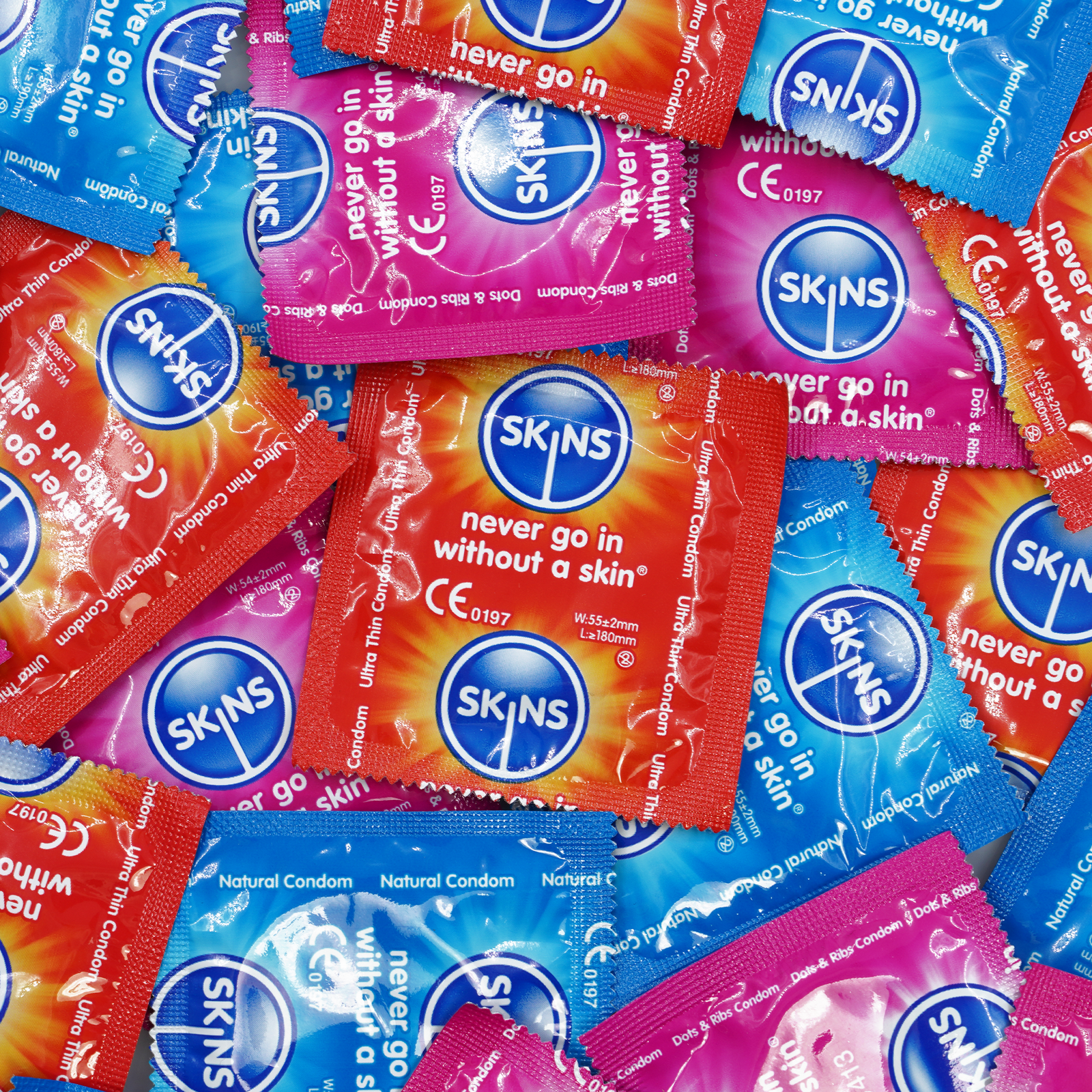 skins assorted condoms scattered everywhere