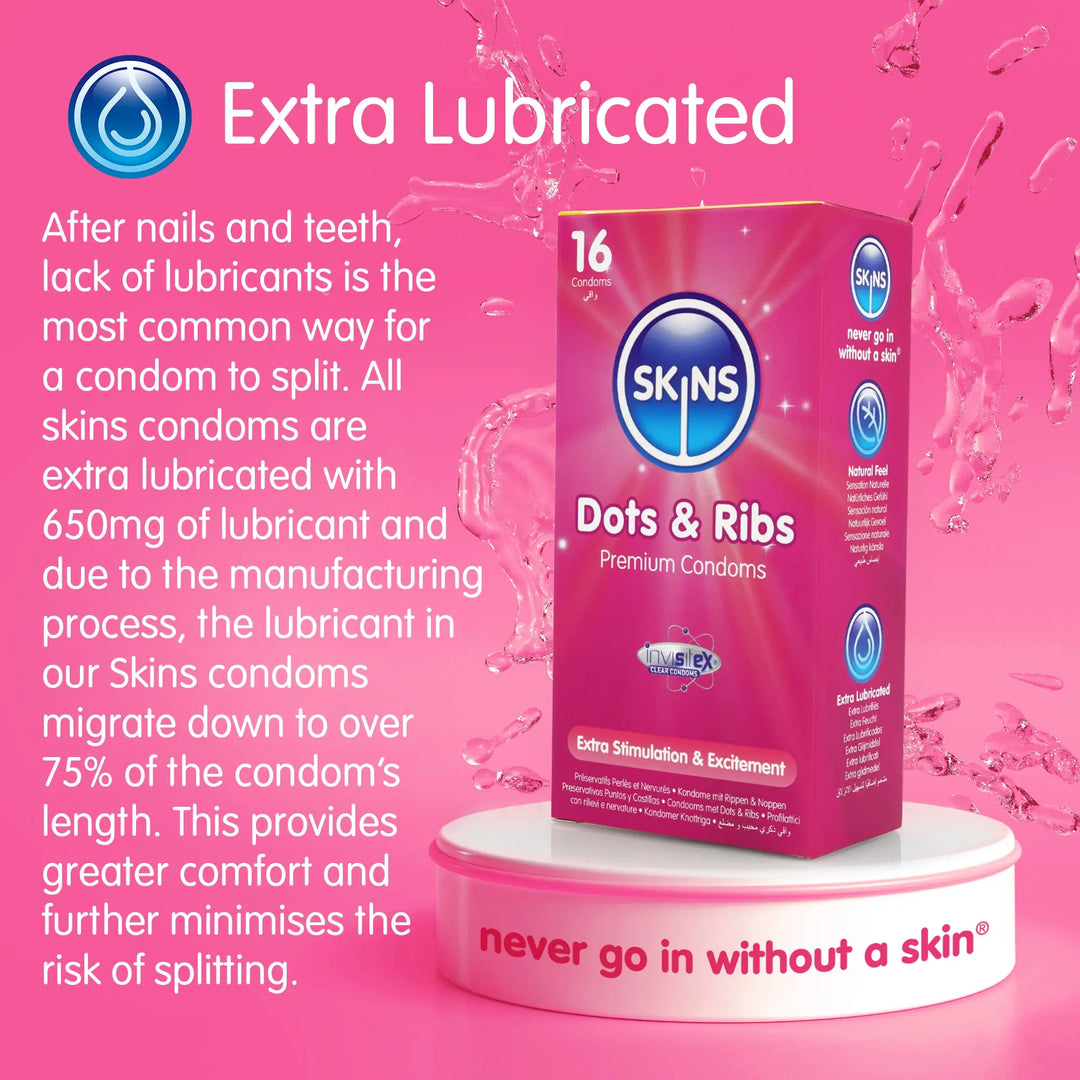 Ribbed and Dotted Condoms | Condom Packs | Skins Sexual Health Ribbed and Dotted Condoms | Condom Packs | Skins Sexual Health