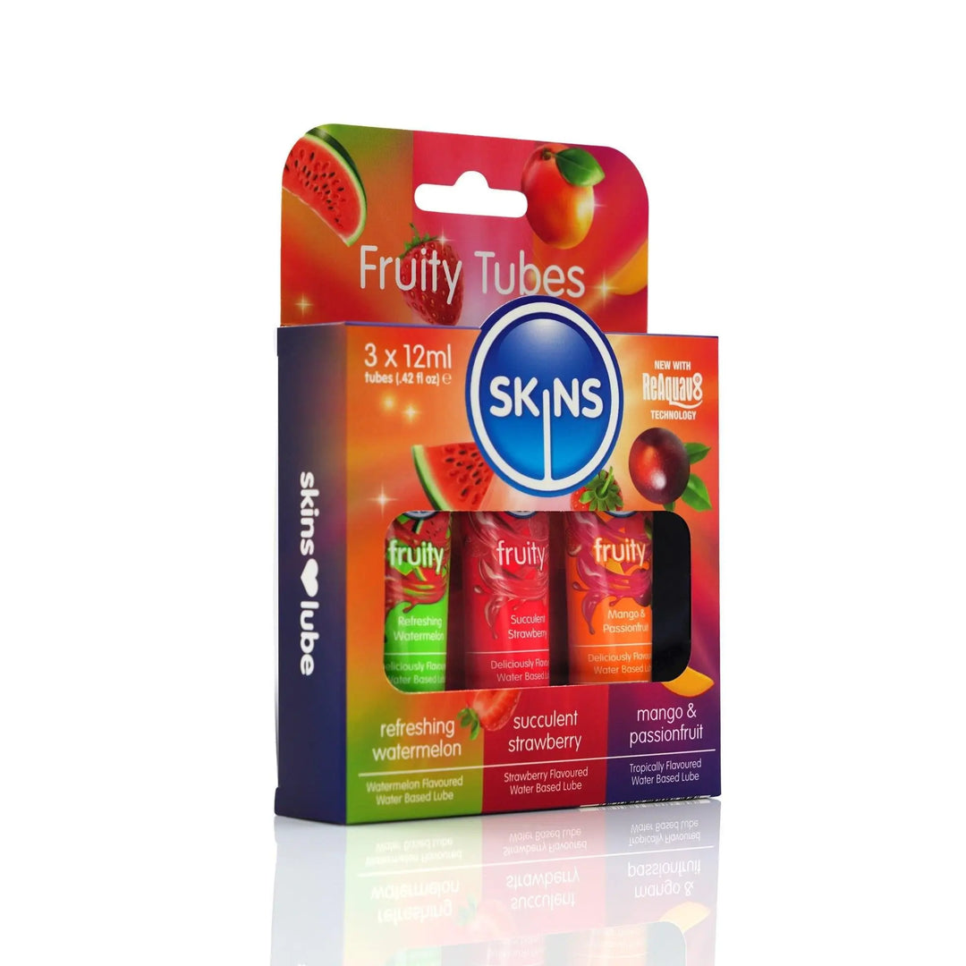 Skins 12ml Sampler Tubes - Fruity Lubes 3 Pack - Skins Sexual Health