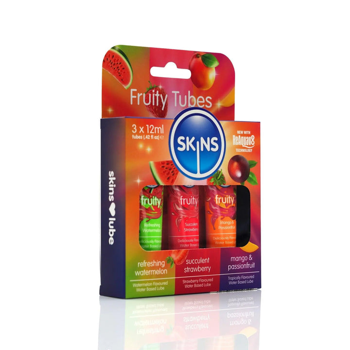 Skins 12ml Sampler Tubes - Fruity Lubes 3 Pack - Skins Sexual Health