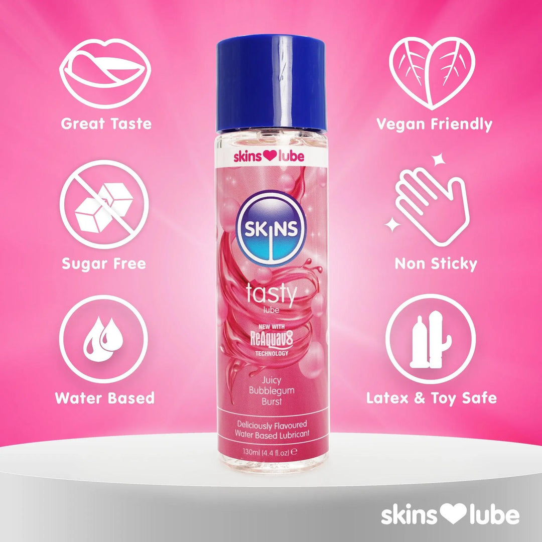 Bubble Gum Lube | Edible Body Lube | Skins Sexual Health Bubble Gum Lube | Edible Body Lube | Skins Sexual Health