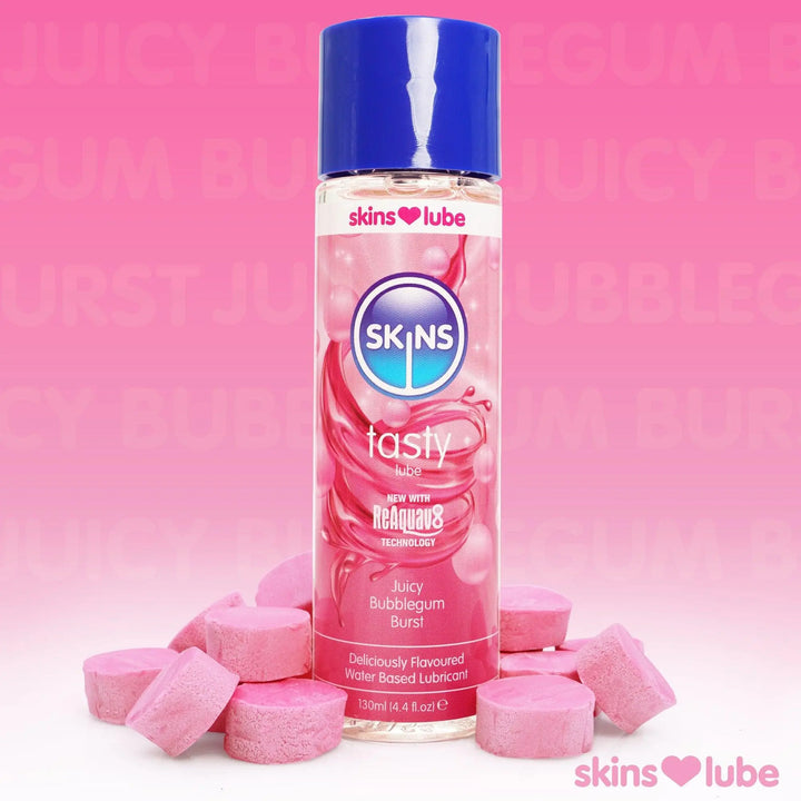 Skins Bubblegum Water Based Lubricant 4.4 fl oz (130ml) - Skins Sexual Health