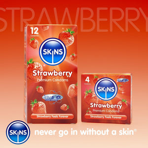 Skins Condoms - Strawberry - Skins Sexual Health